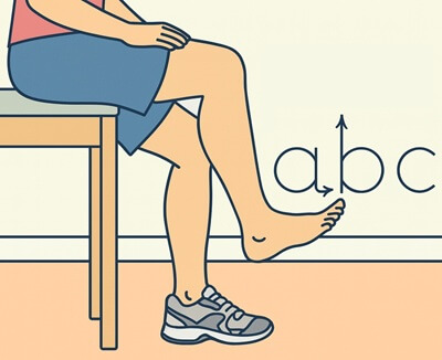 Exercises For Peroneal Tendonitis: Alphabet writing helps to improve mobility, flexibility and strength in the ankle