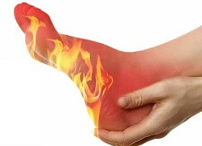 Common causes of burning foot pain