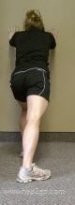 Stretch for inner part of calf muscle Stretch for inner part of calf muscle