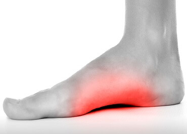 sharp pain in heel bottom of foot