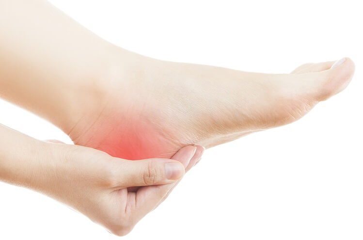 pain in left side of heel of foot