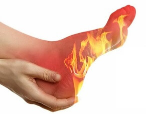 burning pain on top of foot burning pain on top of foot