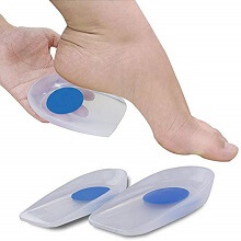 Heel cups are a simple but effective foot pain treatment tool. They provide good cushioning and shock absorption and reduce the tension through the calf and achilles