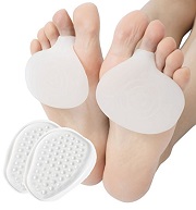 Metatarsalgia causes burning foot pain underneath the metatarsal bones. Wearing metatarsal pads can make a huge difference