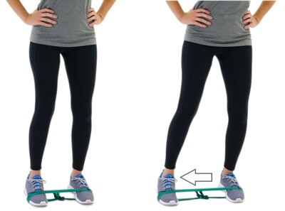 Peroneal Tendonitis Strengthening Exercise: eversion resistance band walking
