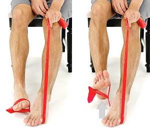 Ankle Tough Rehab System : ankle exercise straps