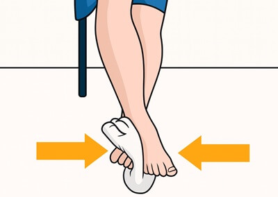 Peroneal Tendonitis Strengthening Exercises: Self resisted eversion with a towel