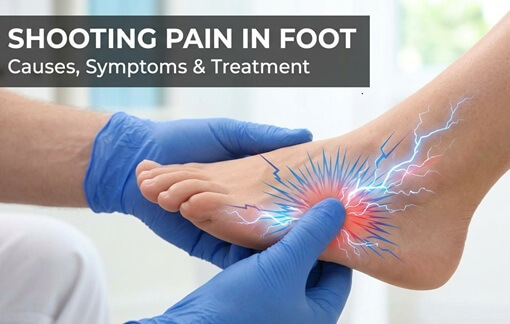 Shooting Pain In Foot Guide: Common causes, symptoms, diagnosis and treatment for shooting foot pain.