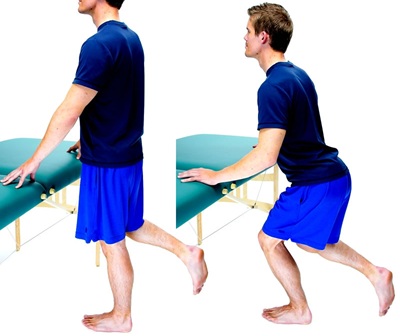 Single knee dips help to improve the strength and control throughout the leg which helps reduce knee, foot and heel pain. Approved us hep2go.com Single knee dips help to improve the strength and control throughout the leg which helps reduce knee, foot and heel pain. Approved us hep2go.com