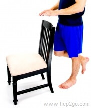 Single Leg Standing Exercise to improve balance.  Approved use by www.hep2go.com